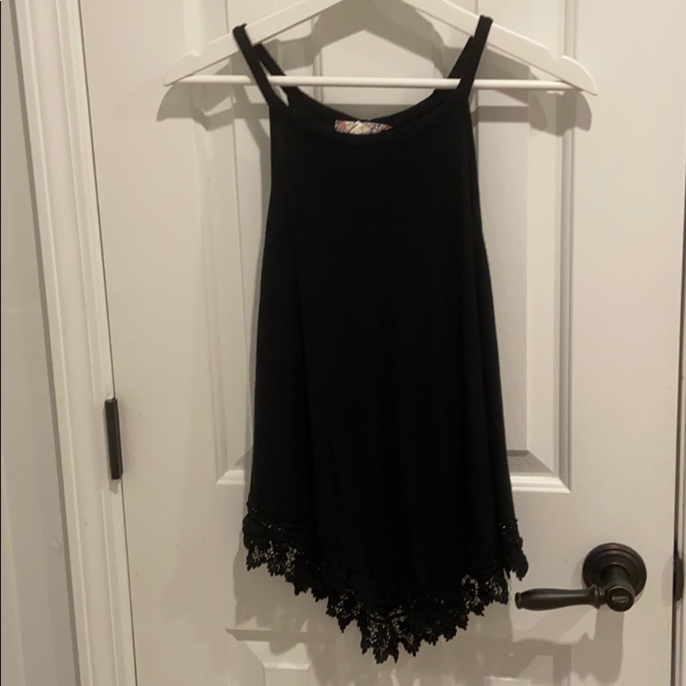 Ribbed black tank